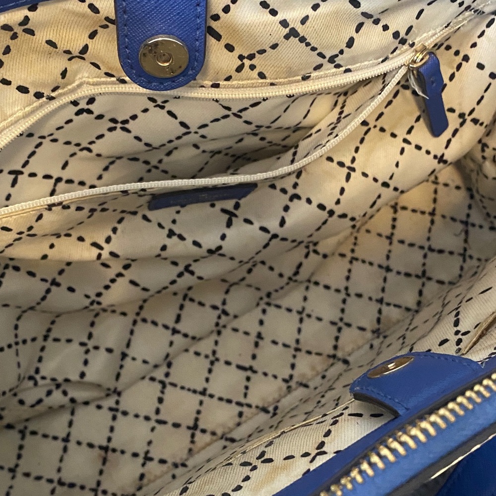 Kate Spade Newbury Lane Royal Blue Hyacinth Satchel - Picture 4 of 11